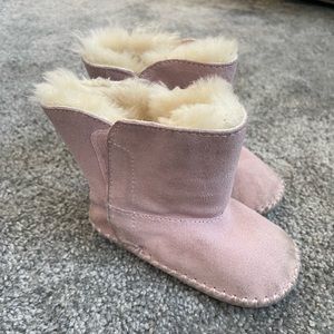 Pink Ugg toddler booties, size 4-5